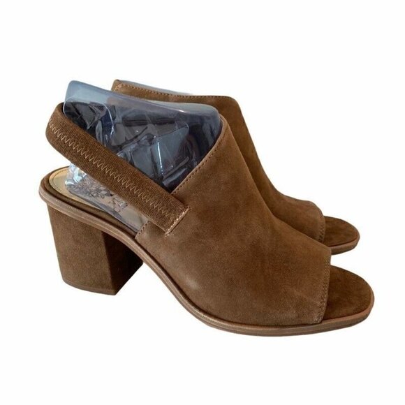 NEW Vince Camuto Kaisly Sandals Shoes Brown Leather 7 - Picture 1 of 7